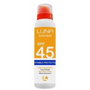 LUNA SUNSCREEN INVISIBLE PROTECTION SPF 45+ — FOR ALL SKIN TYPES 200 ML